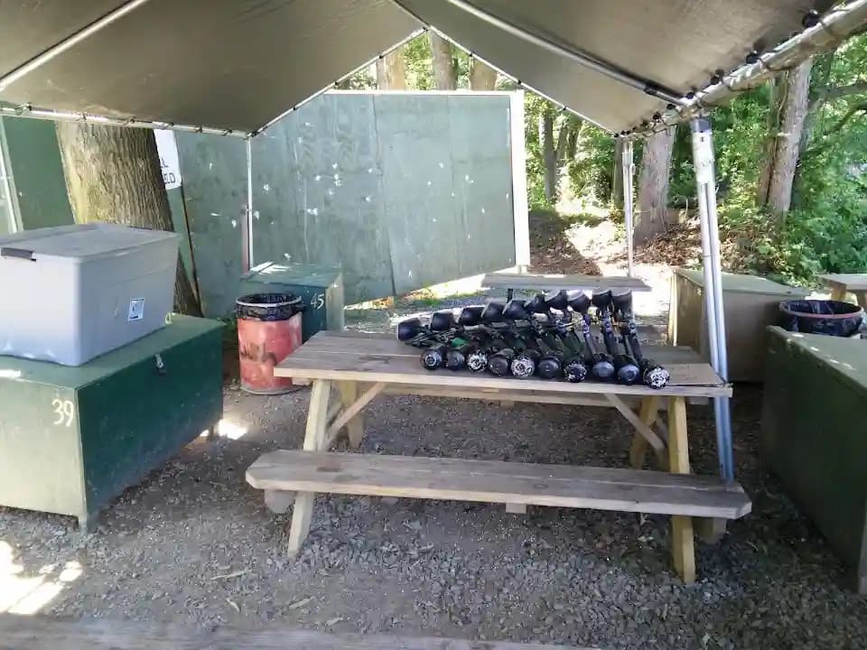 Interior view of Ambush Airsoft and Paintball paintball facility in Philadelphia