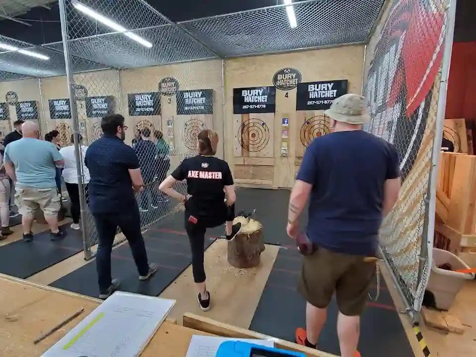axe throwing experience at Bury The Hatchet Bensalem - Axe Throwing located in Philadelphia