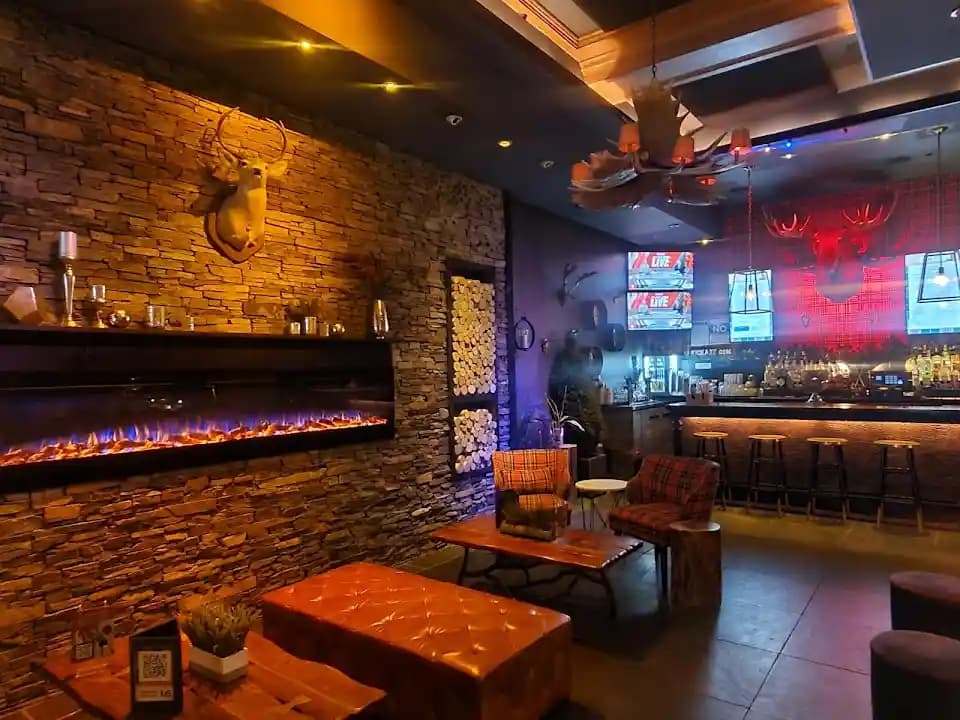 Interior view of Kick Axe Throwing PHILLY axe throwing facility in Philadelphia