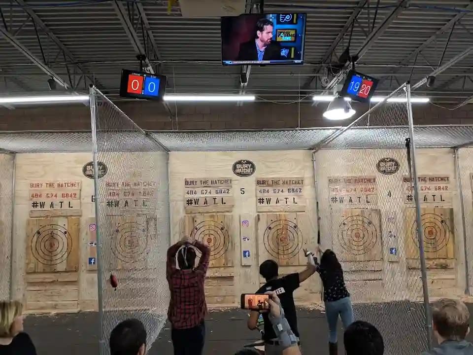 Bury The Hatchet King Of Prussia - Axe Throwing - Popular axe throwing destination in Philadelphia