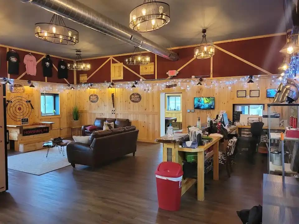 axe throwing experience at Bury the Hatchet Horsham - Axe Throwing located in Philadelphia