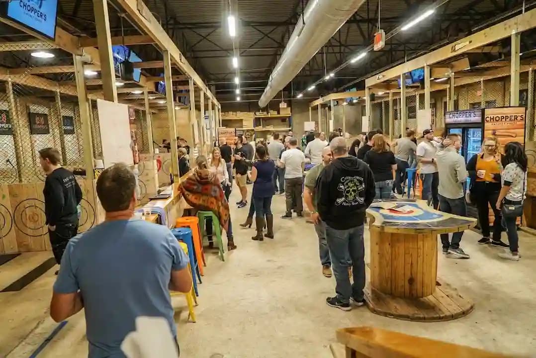 Chopper's Hatchet House - Axe Throwing - Popular axe throwing destination in Philadelphia
