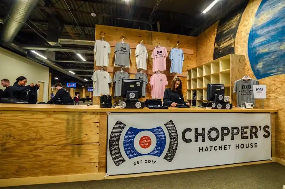 axe throwing experience at Chopper's Hatchet House - Axe Throwing located in Philadelphia