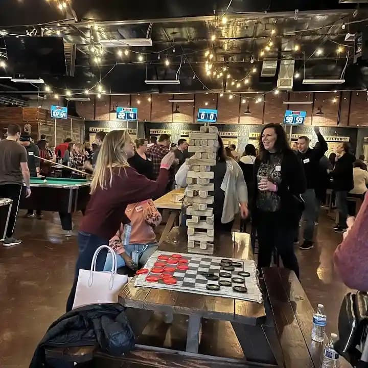axe throwing experience at Tilted Axes located in Philadelphia
