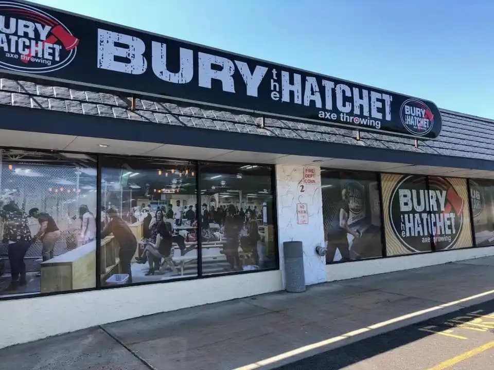 axe throwing experience at Bury The Hatchet Old Bridge - Axe Throwing located in Philadelphia