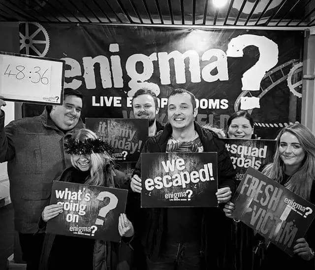Interior view of Enigma Rooms Wakefield escape rooms facility in Leeds