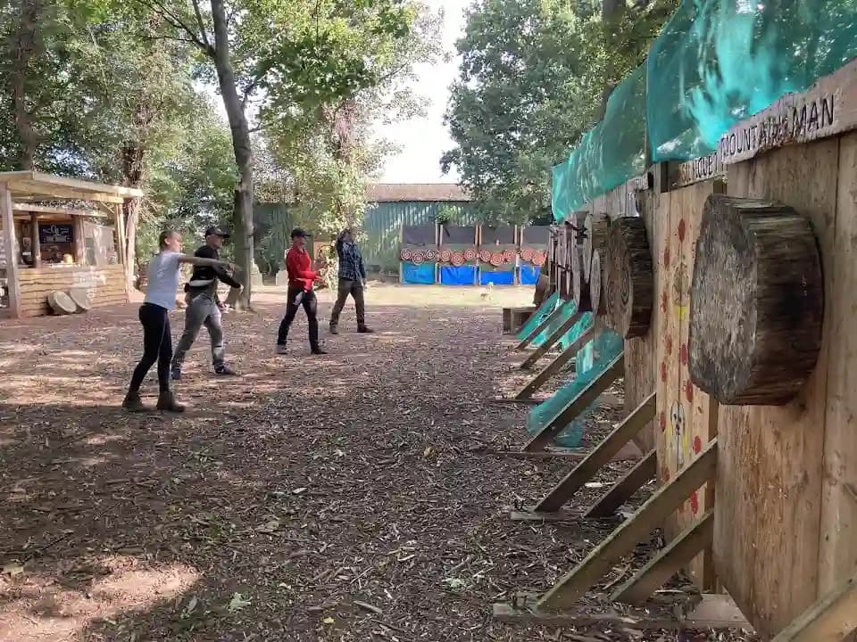 axe throwing experience at KATTA - Throwing Range located in Leeds