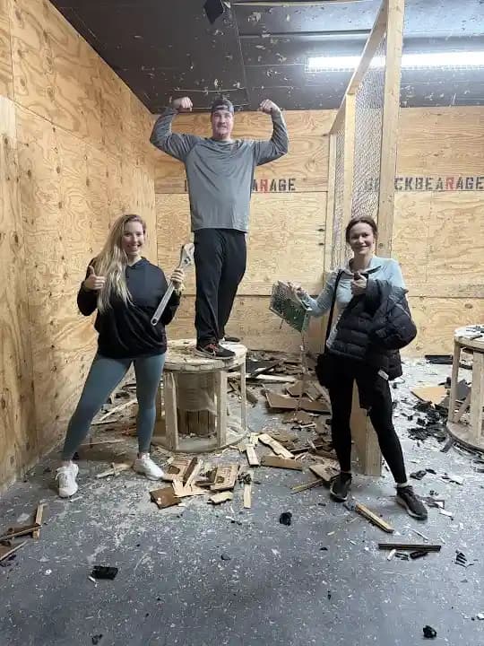 axe throwing experience at Black Bear Axe Throwing and Rage Room located in Atlanta