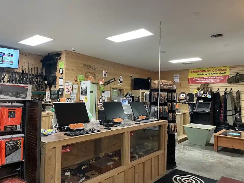 Interior view of The Firing Pin, LLC shooting ranges facility in Toronto