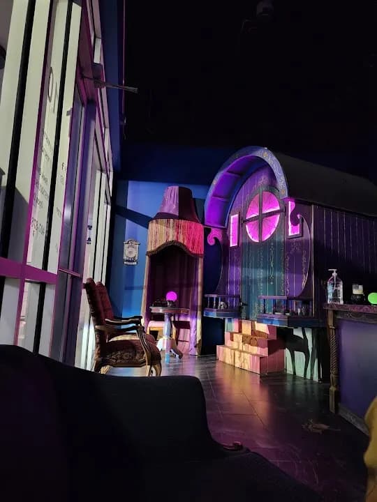Interior view of Mystique Escape Room escape rooms facility in Orlando