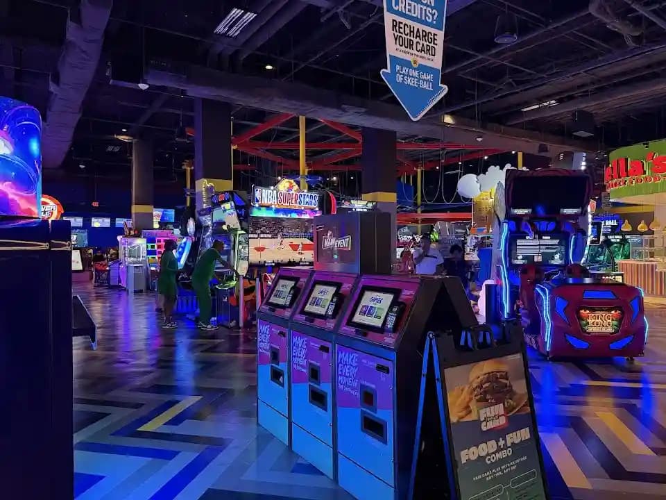 Interior view of Main Event Orlando vr games facility in Orlando