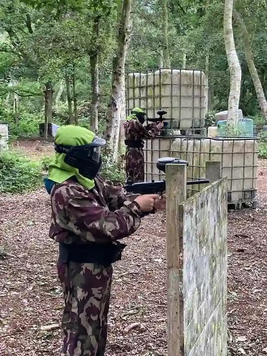 Interior view of Combat Zone Paintball paintball facility in Leeds