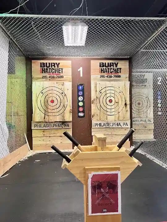 Bury The Hatchet Axe Throwing Philadelphia - Popular axe throwing destination in Philadelphia