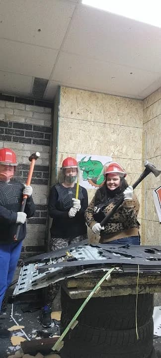 Interior view of Go Smash Canada rage rooms facility in Toronto