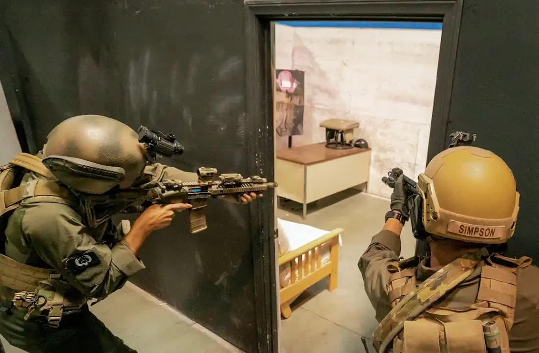 Interior view of Arizona Tactical Adventures/Hollywood Combat Adventures shooting ranges facility in Phoenix