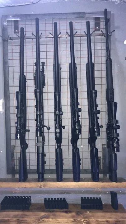 Interior view of Ultimate Airsoft Range LTD shooting ranges facility in Liverpool