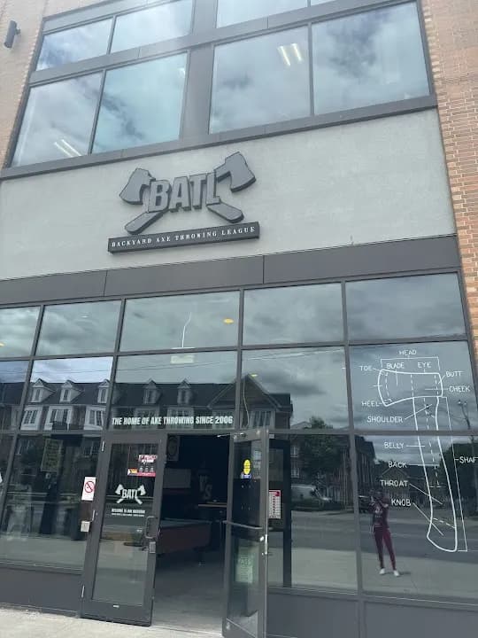 axe throwing experience at BATL Grounds | Stock Yards located in Toronto