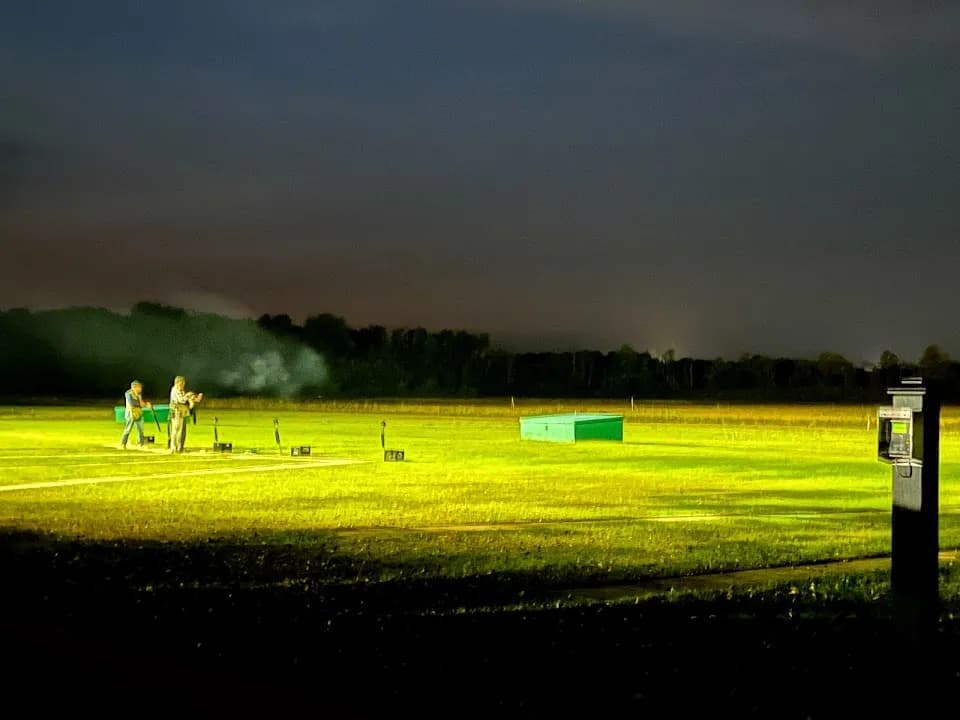 Interior view of Toronto International Trap & Skeet Club shooting ranges facility in Toronto