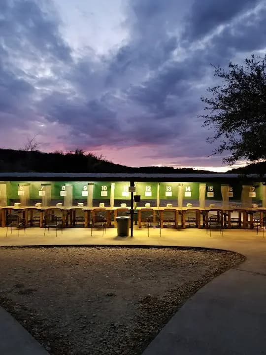 Interior view of Eagle Peak Shooting Range shooting ranges facility in Austin