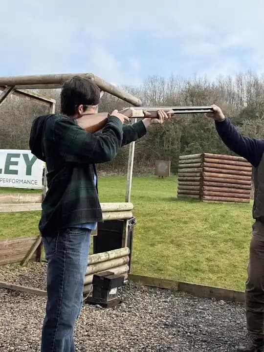 Interior view of Thimbleby Shooting Ground shooting ranges facility in Leeds