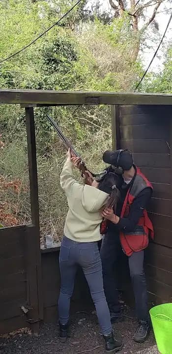Interior view of Rectory Farm Shooting Ground shooting ranges facility in London