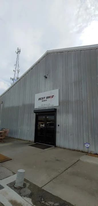 Interior view of Best Shot Range shooting ranges facility in Houston