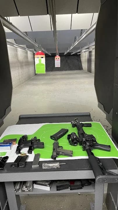 Interior view of Shooter's World Goodyear shooting ranges facility in Phoenix