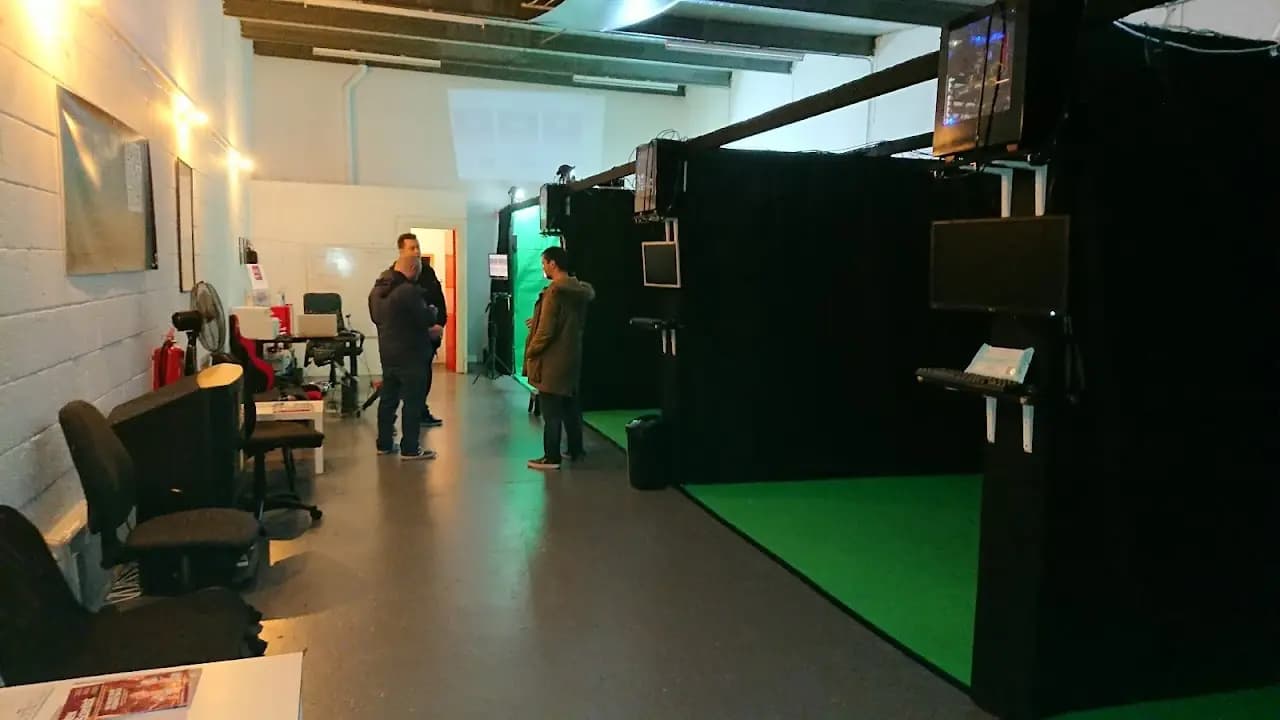 Interior view of VR-HERE vr games facility in Liverpool