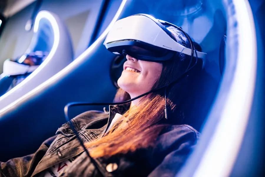 Interior view of ImmotionVR - Castleford vr games facility in Leeds