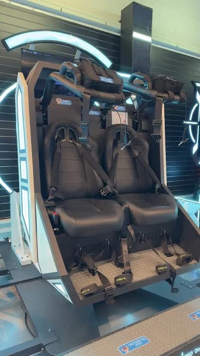 Interior view of THE CUBE VR Immersive Park vr games facility in Los Angeles