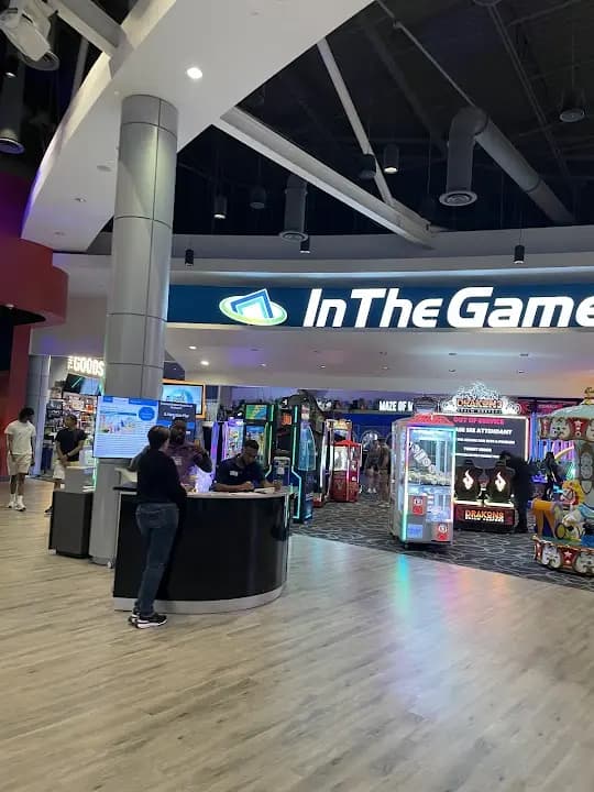Interior view of In The Game ICON Park vr games facility in Orlando