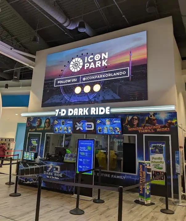 vr games experience at 7D Motion Theater Ride At ICON Park located in Orlando