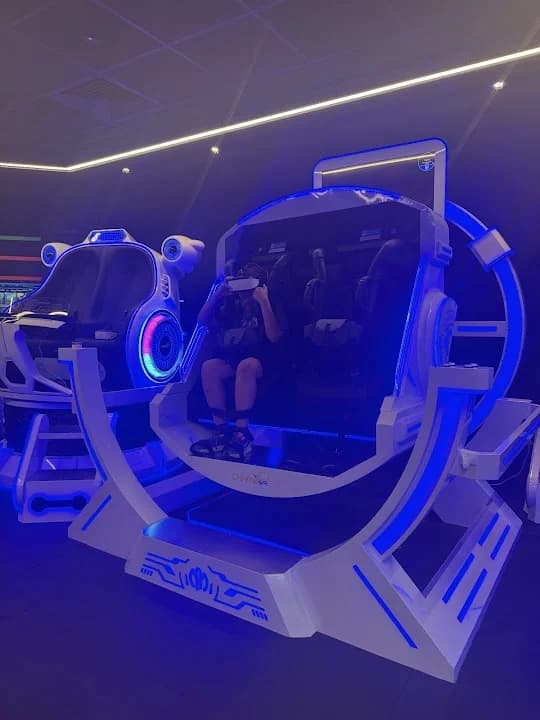 Interior view of Chambvr Virtual Reality vr games facility in London