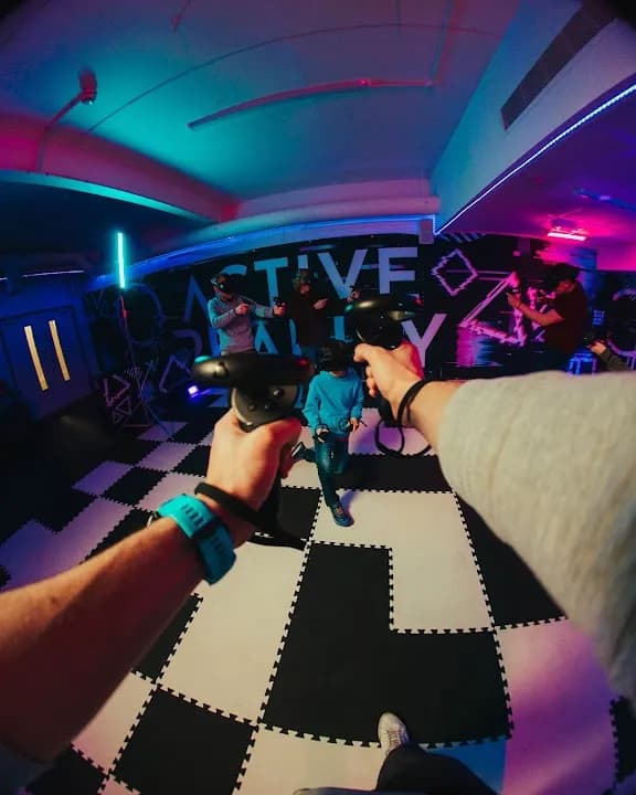 Interior view of Active Reality vr games facility in London